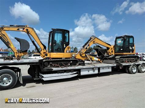 hauling mini excavator|heavy equipment hauler near me.